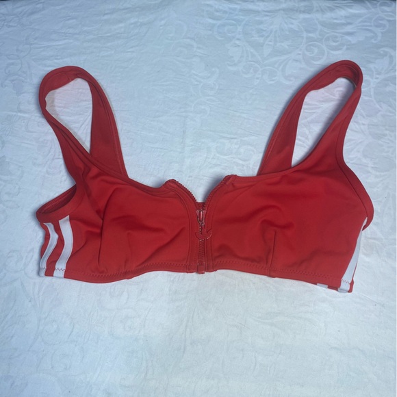 Top Only, Adidas Originals Bikini Zip Up Primeblue Recycled Ocean Plastic XS - Picture 8 of 13